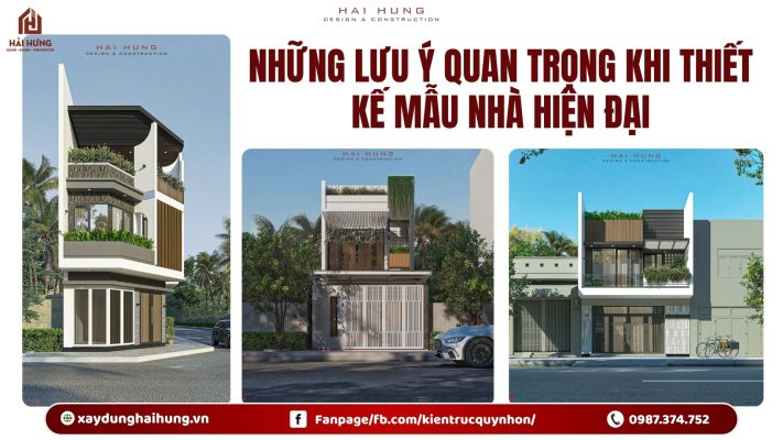 Những lưu ý quan trọng khi Thiết kế mẫu nhà hiện đại