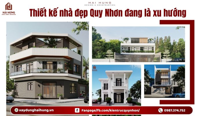 Thiết kế nhà đẹp Quy Nhơn theo phong cách hiện đại đang là xu hướng.webp