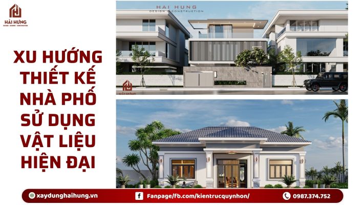 Xu hướng thiết kế nhà phố sử dụng vật liệu hiện đại.webp