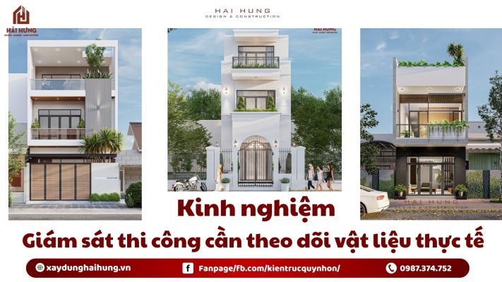 Kinh nghiệm giám sát thi công cần theo dõi vật liệu thực tế.webp