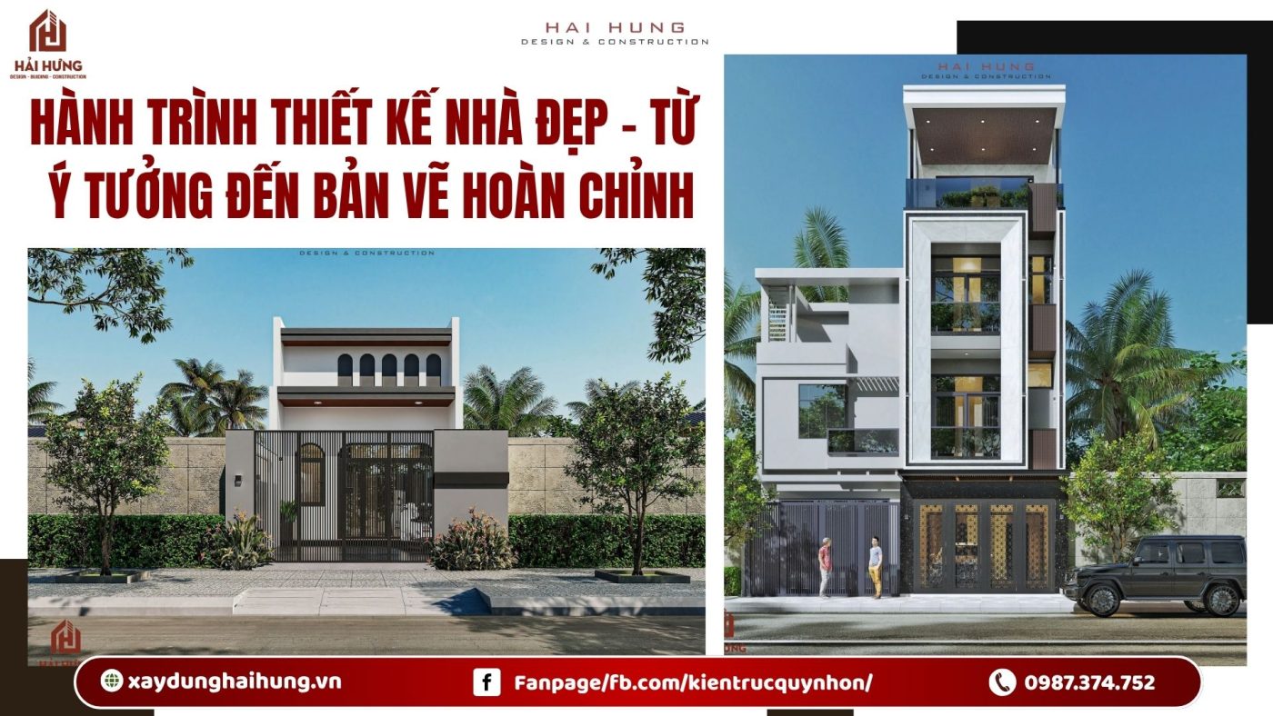 Hành trình thiết kế nhà đẹp – Từ ý tưởng đến bản vẽ hoàn chỉnh.webp