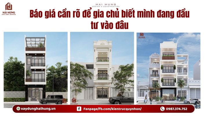 Báo giá cần rõ để gia chủ biết mình đang đầu tư vào đâu.webp