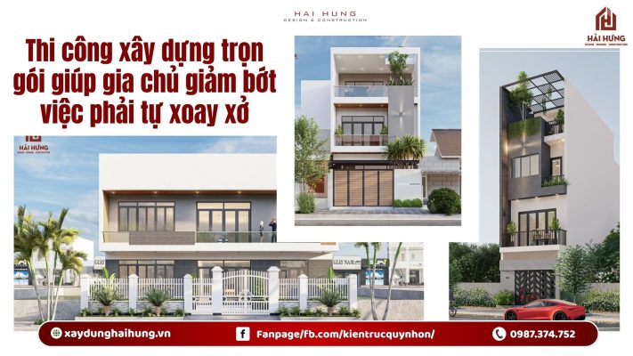 Thi công xây dựng trọn gói giúp gia chủ giảm bớt việc phải tự xoay xở.webp