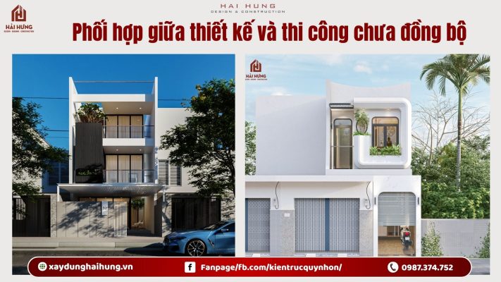 Phối hợp giữa thiết kế và thi công chưa đồng bộ.webp