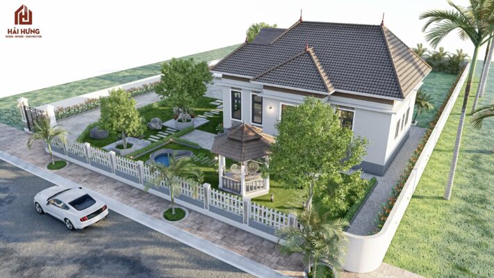 Thiết kế biệt thự vườn mái Nhật