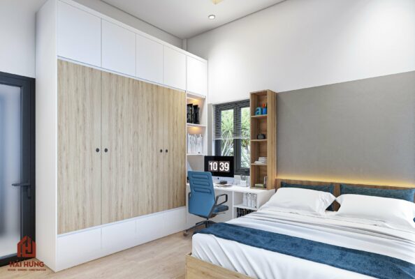 Phòng ngủ biệt thự vườn mái Nhật diện tích 170M2