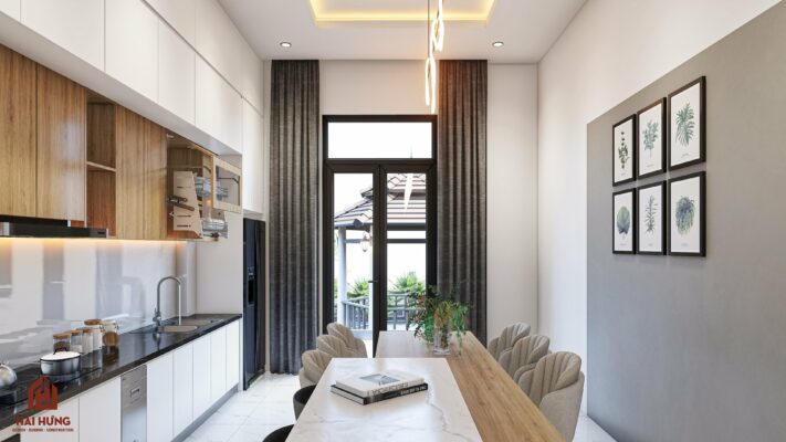 Phối cảnh nội thất biệt thự vườn mái Nhật