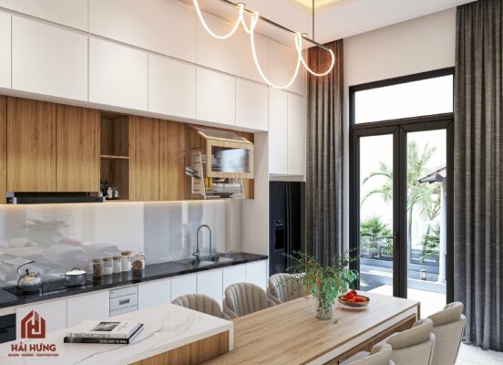 Phối cảnh nội thất biệt thự vườn mái Nhật