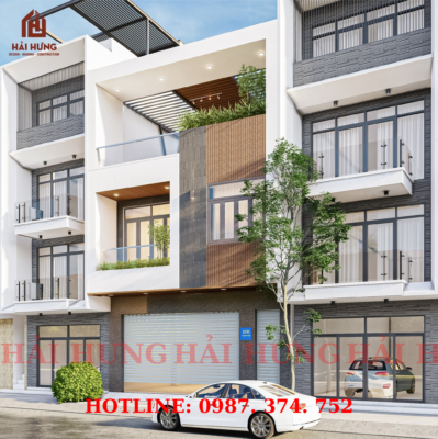 Nhà phố 3 tầng hiện đại