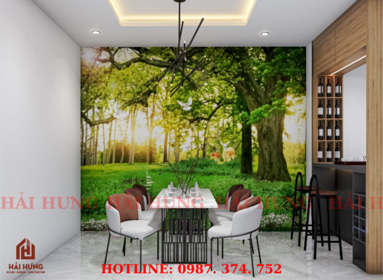 Phòng bếp nhà phố 3 tầng hiện đại