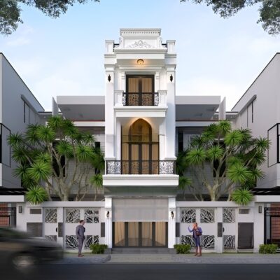 Nhà phố 3 tầng tân cổ điển