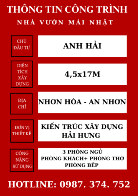 Nhà vườn mái Nhật chi phí dưới 1 tỷ
