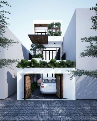 Nhà phố 3 tầng hiện đại