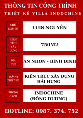 Thiết kế Villa Indochine hiện đại