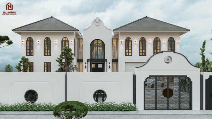 Mặt tiền villa indochine