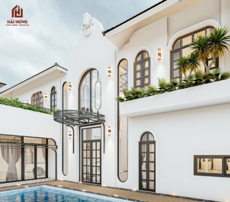 Mặt tiền villa indochine