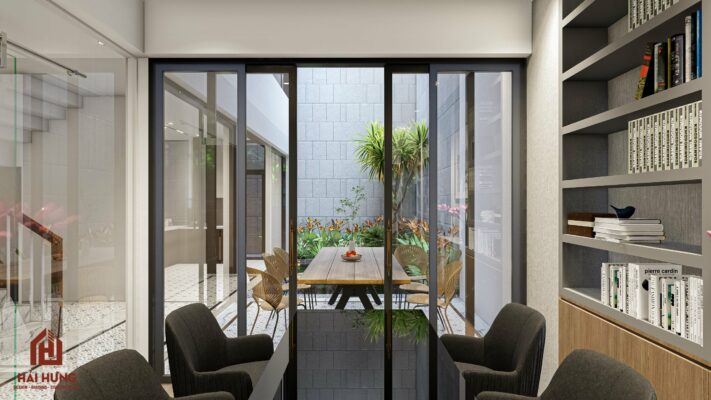 Hồ cá nhà phố 3 tầng hiện đại
