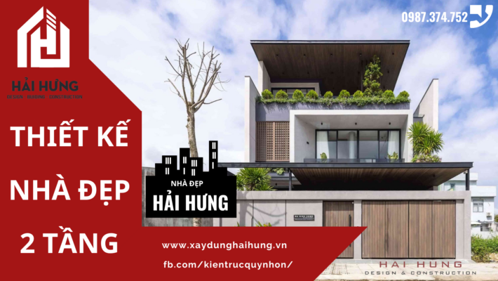 Thiết kế nhà đẹp 2 tầng đẹp TP. Quy Nhơn - Bình Định