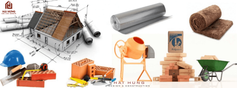 Vật liệu và màu sắc xây dựng nhà phố 2 tầng