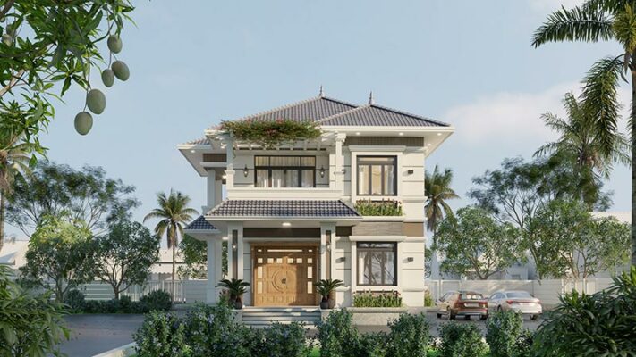 Thiết kế nhà phố 2 tầng có không gian xanh và ánh sáng tự nhiên