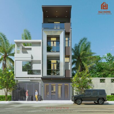 Tham khảo mẫu thiết kế nhà đẹp 4 tầng diện tích 100M2