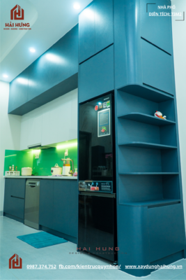 Hoàn thiện phòng bếp nhà phố 2 tầng hiện đại