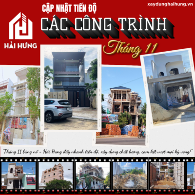 CẬP NHẬT TIẾN ĐỘ THI CÔNG CHUỖI CÁC CÔNG TRÌNH THI CÔNG THÁNG 11 TẠI HẢI HƯNG
