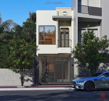 Thiết kế hoàn thiện nhà phố 2 tầng hiện đại