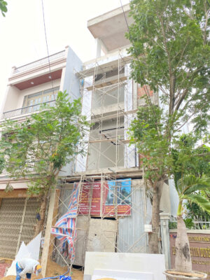 Cập nhât tiến độ thi công nhà phố hiện đại 4 tầng