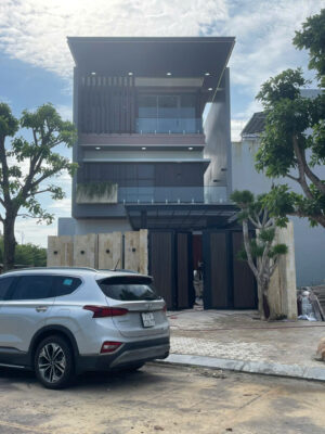 Cập nhât tiến độ thi công biệt thự phố hiện đại