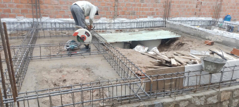 Cập nhât tiến độ thi công nhà phố hiện đại 2 tầng