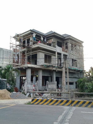 Cập nhât tiến độ thi công biệt thự phố hiện đại mái Nhật