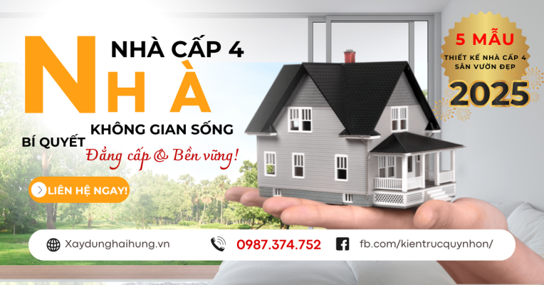 Nhà cấp 4 sân vườn đẹp – Bí quyết thiết kế không gian sống đẳng cấp & bền vững!