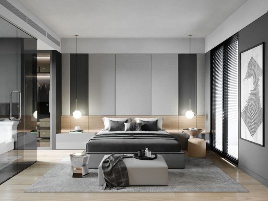 Thiết kế nội thất phòng ngủ biệt thự 3 tầng