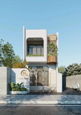 Phong cách hiện đại trong các mẫu nhà phố