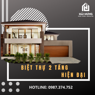 Giới thiệu về biệt thự 2 tầng hiện đại