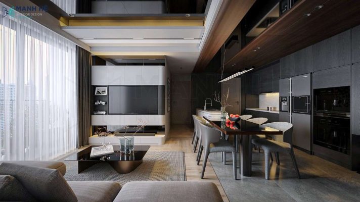 Mẫu căn hộ nội thất trọn gói sang trọng