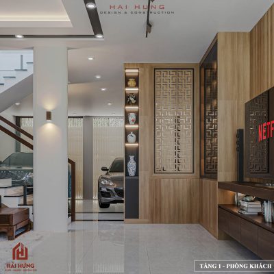 Phòng khách ấm cúng và hiện đại