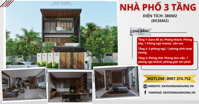 Định nghĩa công năng nhà phố 3 tầng