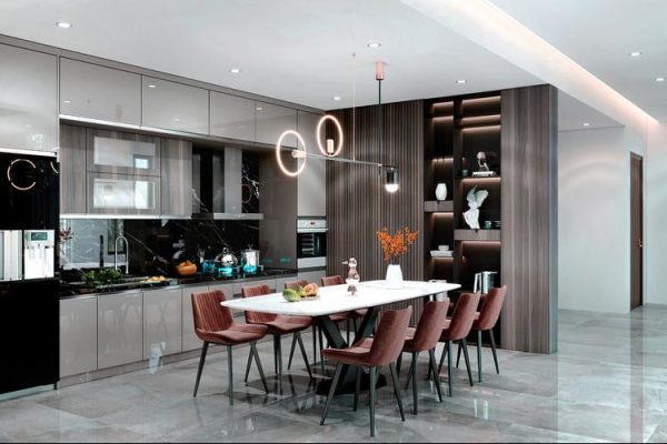 Phong cách thiết kế nội thất phòng ăn hiện đại