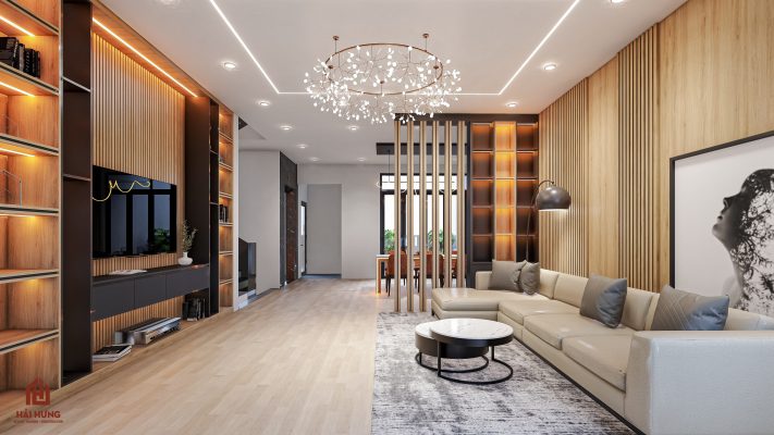 Thiết kế công năng phòng khách cho nhà phố hiện đại