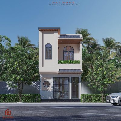 Các phong cách thiết kế mái nhà và phong cách kiến trúc của nhà phố 2 tầng hiện đại