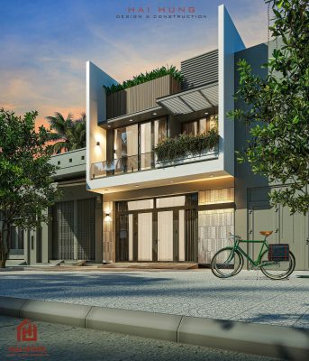 Thiết kế nội thất và sáng tạo kiến trúc nhà phố 2 tầng