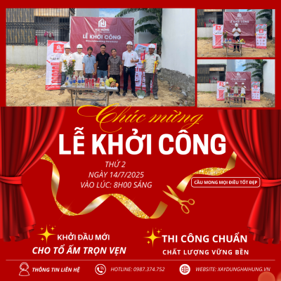 Động thổ nhà phố 3 tầng tại Phường Quy Nhơn Đông , Tỉnh Gia Lai