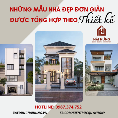 Những mẫu nhà đẹp đơn giản được tổng hợp theo thiết kế