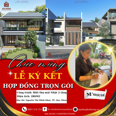 Quy trình tư vấn thiết kế cà kí hợp đồng giữa Hải Hưng và khách hàng chị Minh