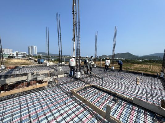 Hạng mục thi công phần cột, dầm, sàn