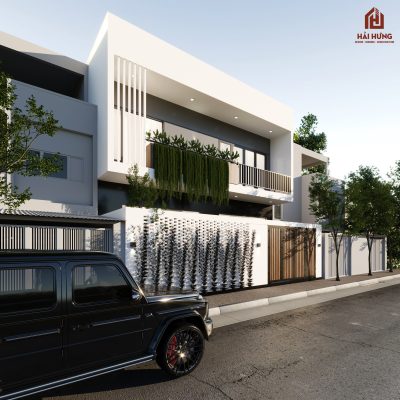 Mẫu biệt thự 2 tầng phong cách hiện đại của chủ đầu tư chú Nghĩa: