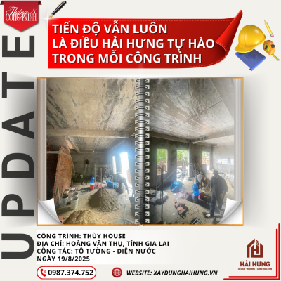 Giới thiệu dự án thi công nhà phố 2 tầng hiện đại tại Hoàng Văn Thụ, tỉnh Gia Lai