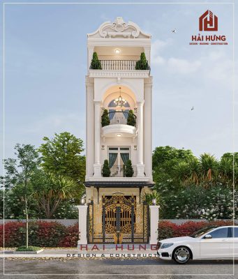 Mẫu thiết kế nhà phố đẹp phong cách tân cổ điển – sang trọng và tinh tế.webp